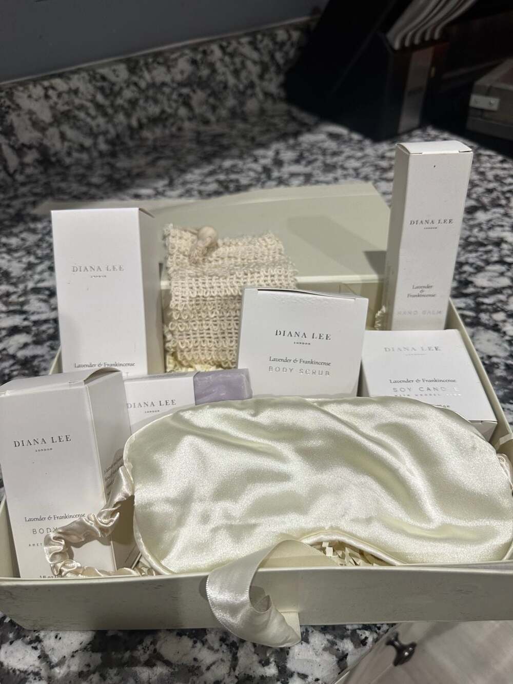 Diana Lee London Lavender & Frankincense Self-Care Gift Set with Sleep Mask